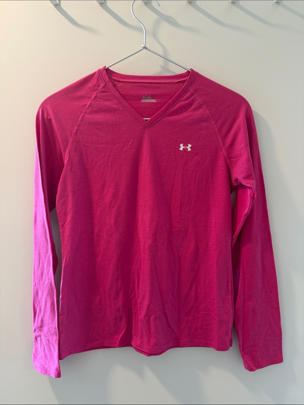 Under Armour Women’s Long-Sleeve V-Neck Shirt - Pink